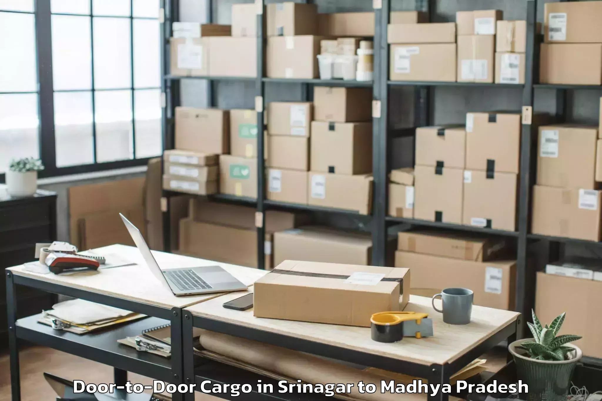 Book Srinagar to Sage University Indore Door To Door Cargo Online